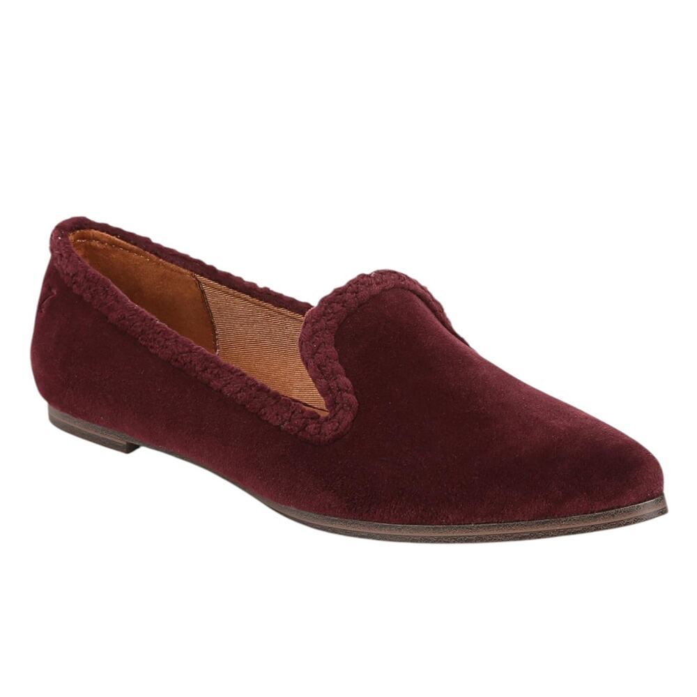 Zodiac Women's Hill Braided Velvet Slip On Flat Loafers Wine Size 11